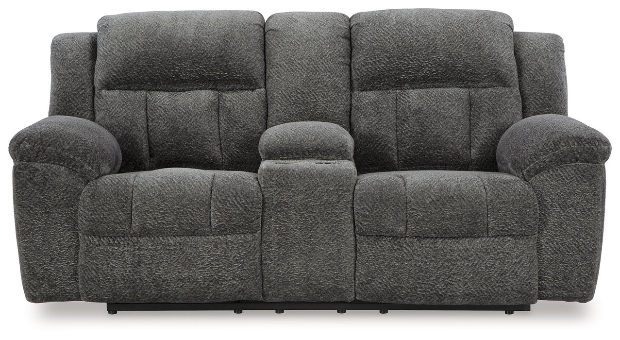 Frohn - Dbl Reclining Loveseat With Console - Tallahassee Discount Furniture (FL)