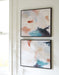 Caldish - Blue / White / Pink - Wall Art Set (Set of 2) - Tallahassee Discount Furniture (FL)