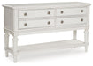 Montelaine - Antique White - Dining Room Server - Tallahassee Discount Furniture (FL)