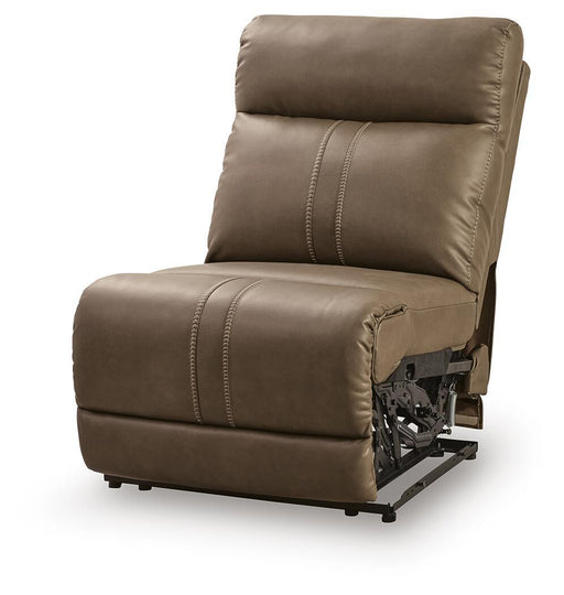 Max-Momentum - Power Armless Recliner With Adjustable Headrest - Biscotti - Tallahassee Discount Furniture (FL)