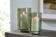 Clarkton - Green - Candle Holder Set (Set of 2) - Tallahassee Discount Furniture (FL)