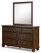 Danabrin - Brown - Dresser And Mirror - Tallahassee Discount Furniture (FL)