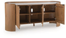 Fitzroy - Brown / White - Accent Cabinet - Tallahassee Discount Furniture (FL)