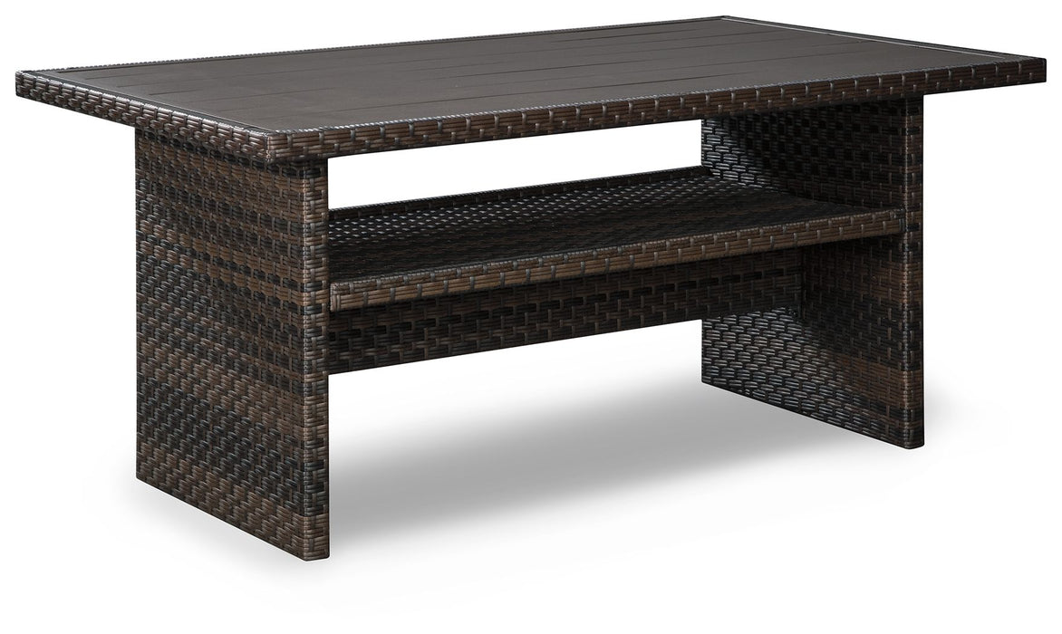 Easy Isle - RECT Multi-Use Table - Dark Brown / Beige - Tallahassee Discount Furniture (FL)