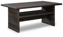 Easy Isle - RECT Multi-Use Table - Dark Brown / Beige - Tallahassee Discount Furniture (FL)