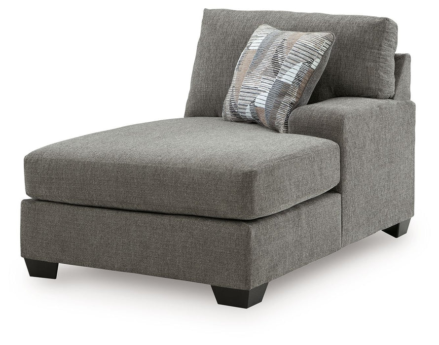 Clarington - RAF Corner Chaise - Greystone - Tallahassee Discount Furniture (FL)