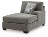 Clarington - RAF Corner Chaise - Greystone - Tallahassee Discount Furniture (FL)