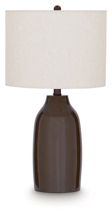Jyler - Terracotta Table Lamp - Brown - Tallahassee Discount Furniture (FL)