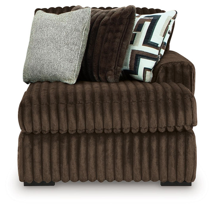 Midnight-Madness - Chocolate - RAF Corner Chaise - Tallahassee Discount Furniture (FL)
