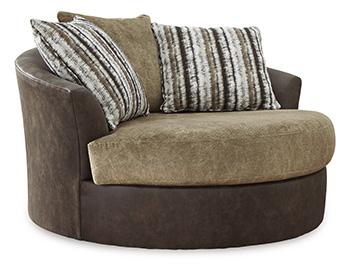 Alesbury Oversized Swivel Accent Chair - Tallahassee Discount Furniture (FL)