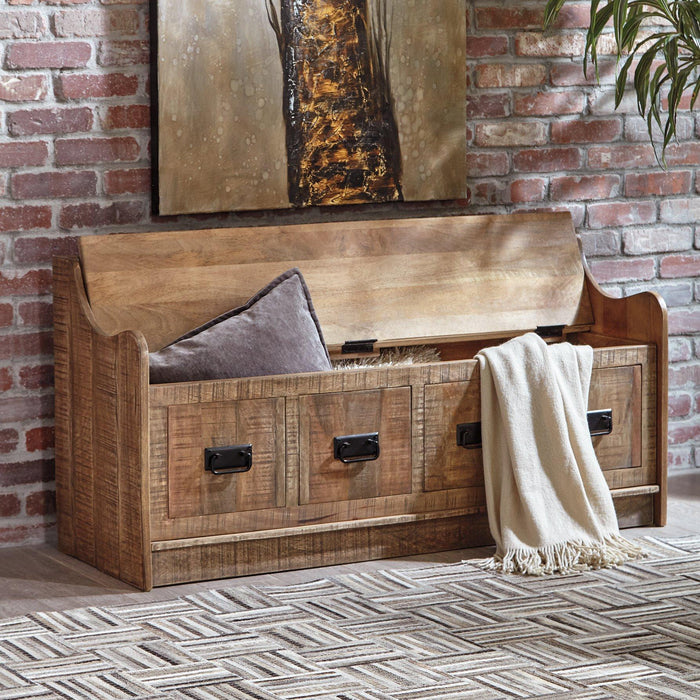 Garrettville Storage Bench - Tallahassee Discount Furniture (FL)