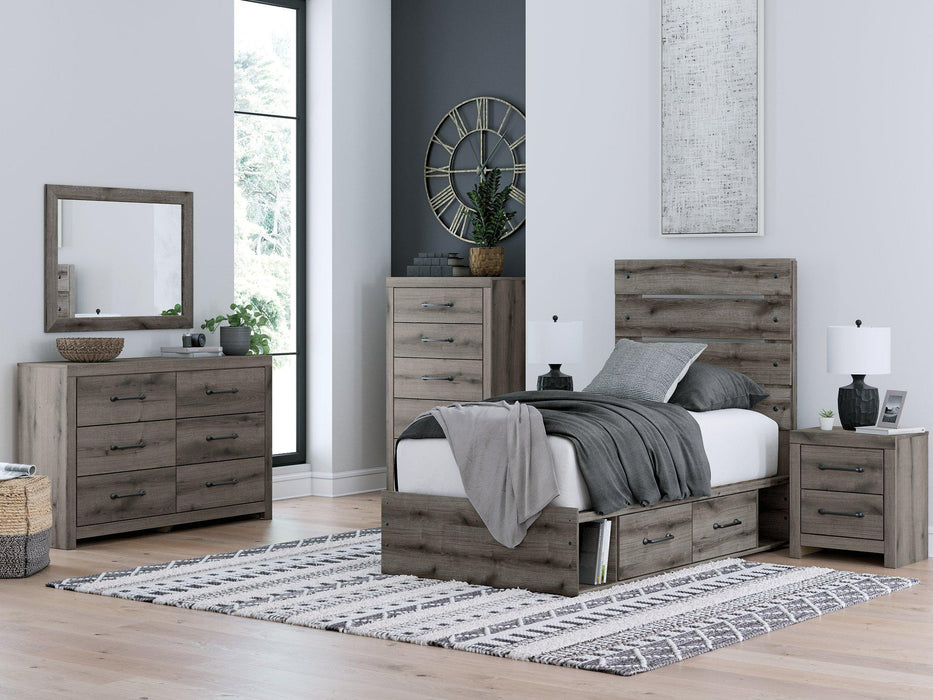 Graystorm Bed with Storage - Tallahassee Discount Furniture (FL)