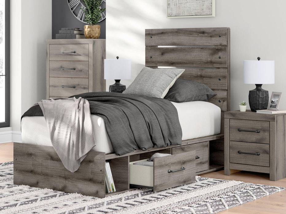 Graystorm Bed with Storage - Tallahassee Discount Furniture (FL)