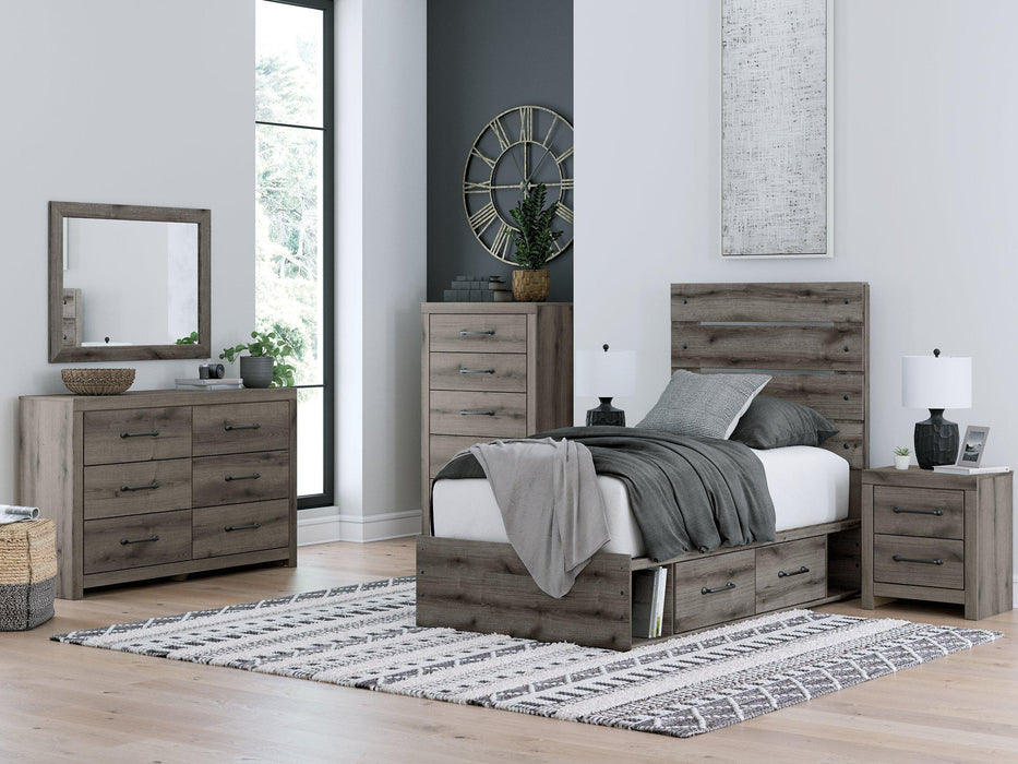 Graystorm Bed with Storage - Tallahassee Discount Furniture (FL)