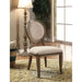 Kathryn Rustic Dark Oak/Beige Side Chair (2/CTN) image