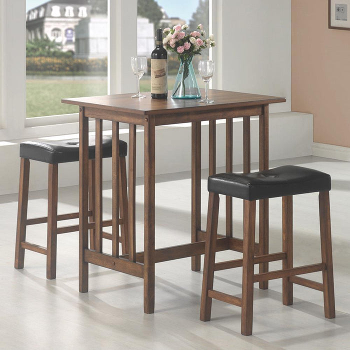 G130004 Casual Brown Three-Piece Table Set
