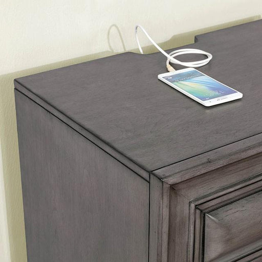 Brandt Gray Night Stand - Tallahassee Discount Furniture (FL)