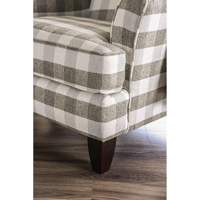Christine Light Gray Chair - Tallahassee Discount Furniture (FL)