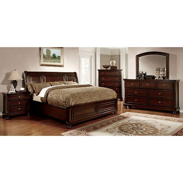 NORTHVILLE Dark Cherry Night Stand - Tallahassee Discount Furniture (FL)