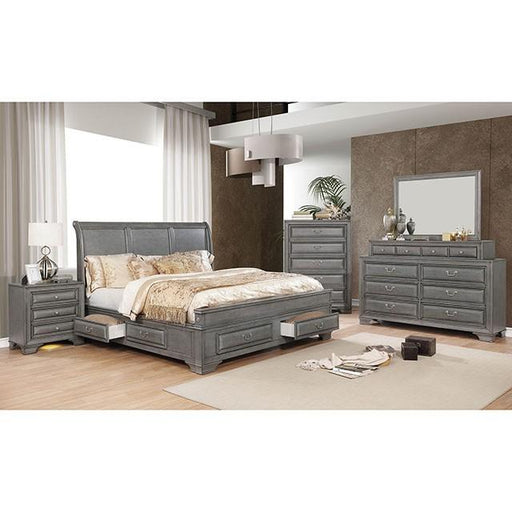 Brandt Gray Queen Bed - Tallahassee Discount Furniture (FL)