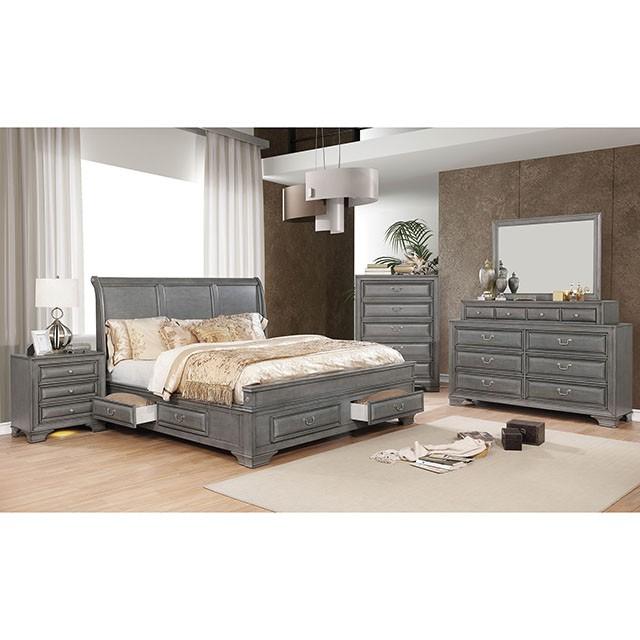 Brandt Gray Night Stand - Tallahassee Discount Furniture (FL)