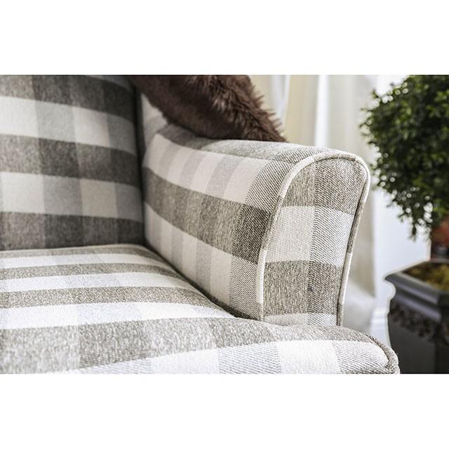 Christine Light Gray Chair - Tallahassee Discount Furniture (FL)
