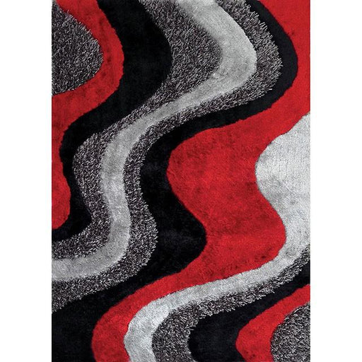 Vancouver Black/Gray/Red 5' X 7' Area Rug - Tallahassee Discount Furniture (FL)