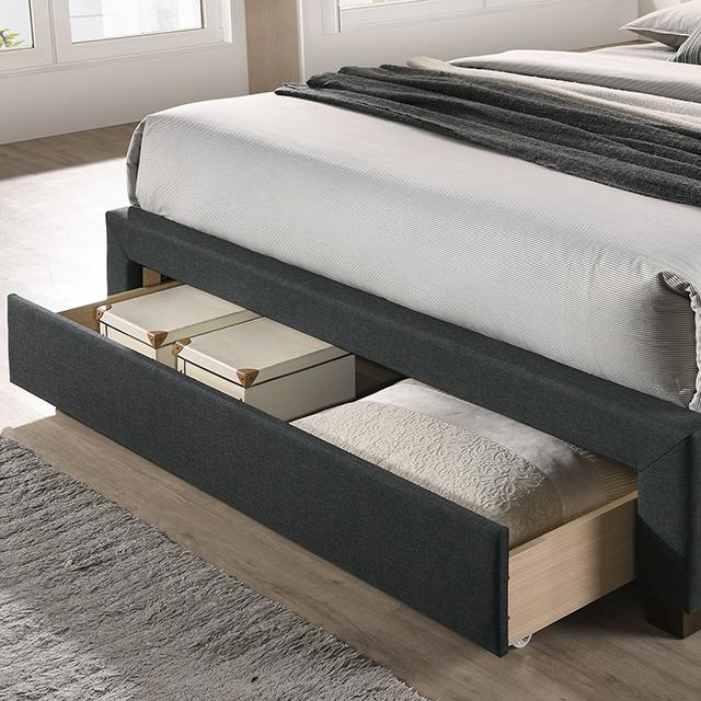 SYBELLA Queen Bed, Dark Gray - Tallahassee Discount Furniture (FL)