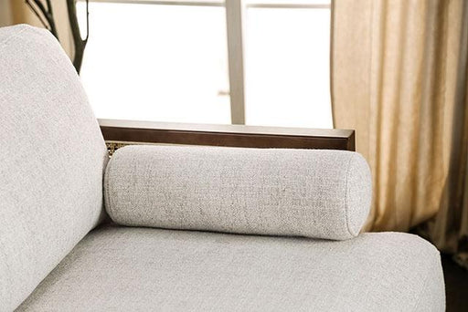 ALESUND Sofa, Beige/Walnut - Tallahassee Discount Furniture (FL)