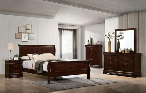 LOUIS PHILIPPE Twin Bed, Cherry - Tallahassee Discount Furniture (FL)