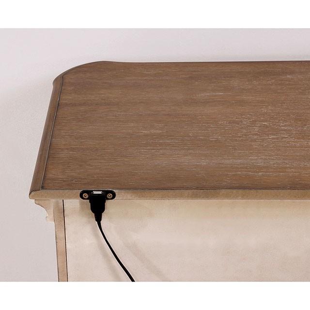 Pembroke Antique Whitewash Night Stand - Tallahassee Discount Furniture (FL)