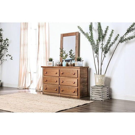 Lea Mahogany Mirror - Tallahassee Discount Furniture (FL)