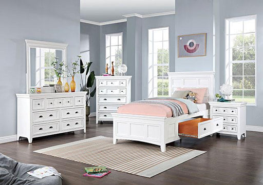 CASTILE Twin Bed, White - Tallahassee Discount Furniture (FL)