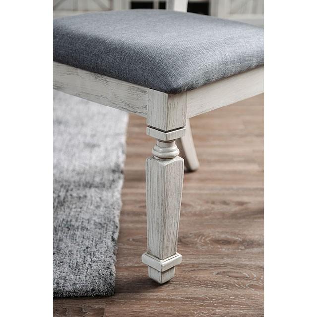 Georgia Antique White/Gray Dining Table - Tallahassee Discount Furniture (FL)