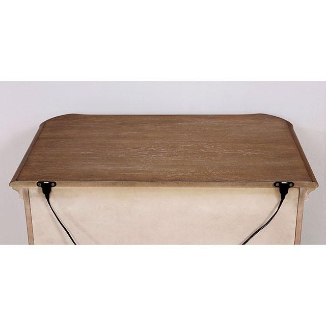 Pembroke Antique Whitewash Night Stand - Tallahassee Discount Furniture (FL)