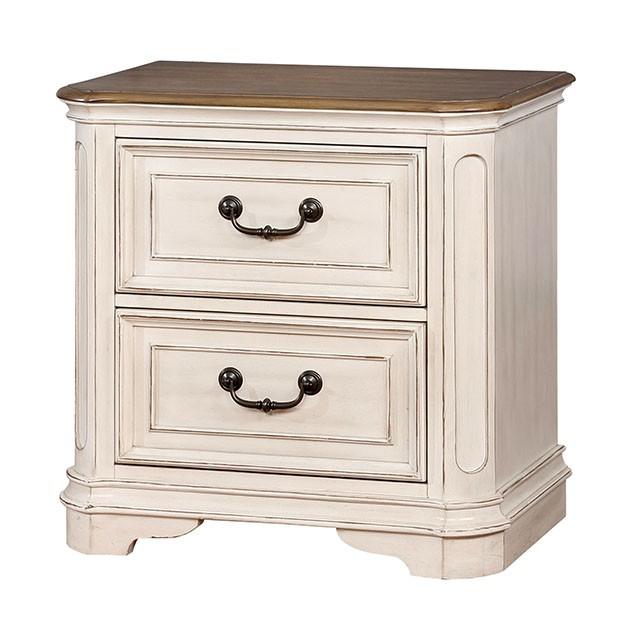 Pembroke Antique Whitewash Night Stand - Tallahassee Discount Furniture (FL)