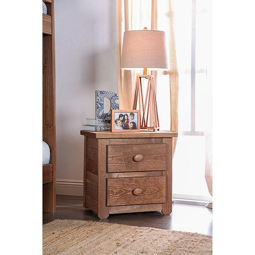 Lea Mahogany Night Stand - Tallahassee Discount Furniture (FL)