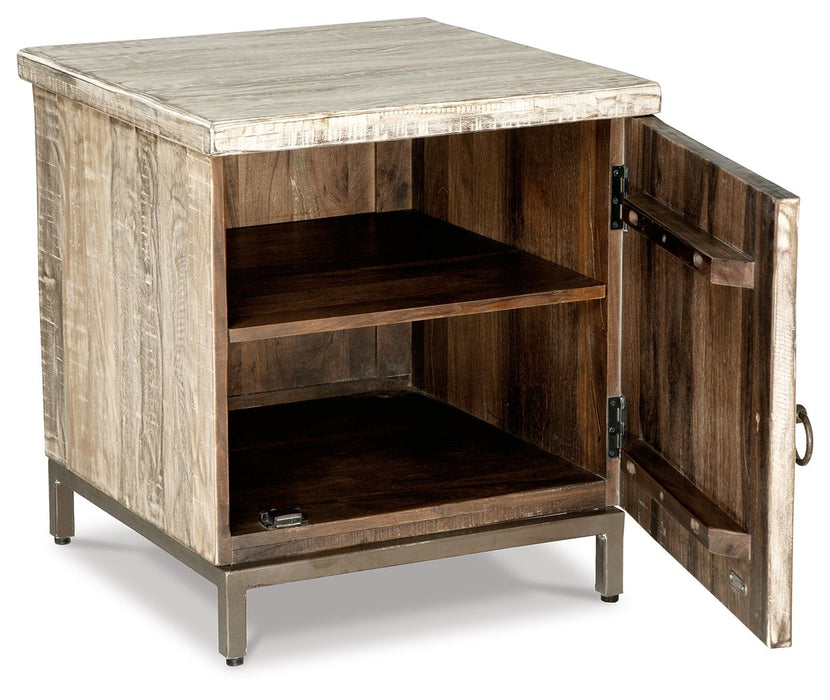 Laddford - Accent Cabinet - Shelf - Whitewash - Tallahassee Discount Furniture (FL)