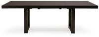 Neymorton - 7 Pc. - Rectangular Extension Table, 6 Side Chairs - Dark Grayish Brown - Tallahassee Discount Furniture (FL)