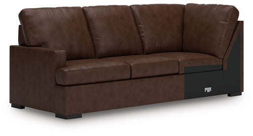 McDowlan - Coffee - LAF Sofa With Corner Wedge - Tallahassee Discount Furniture (FL)