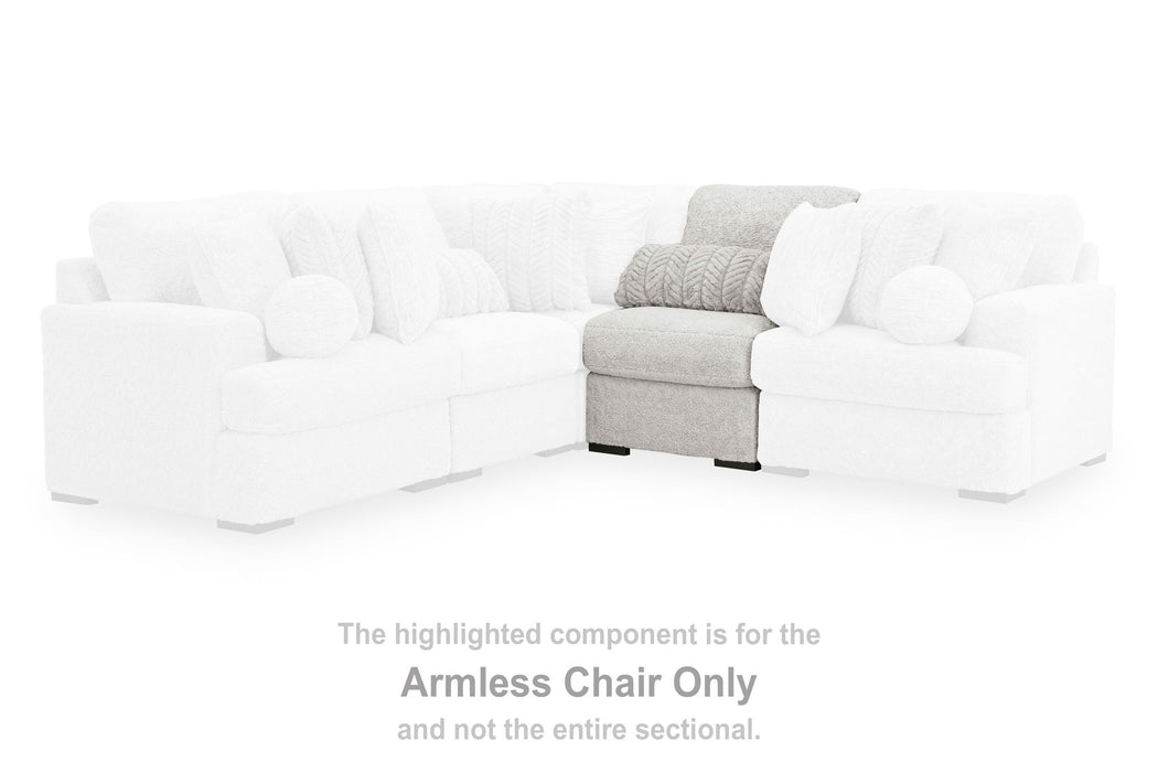 Cuddle Plush - Arctic - Armless Chair - Tallahassee Discount Furniture (FL)