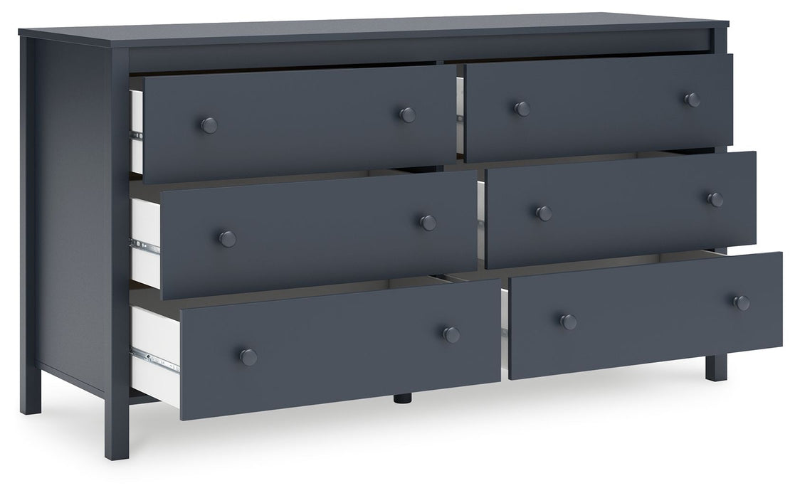Simmenfort - Navy Blue - Six Drawer Dresser - Tallahassee Discount Furniture (FL)