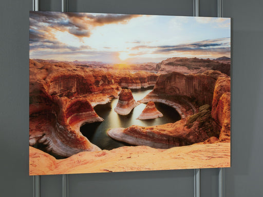 Deemsdon - Blue / Amber - Wall Art - Tallahassee Discount Furniture (FL)