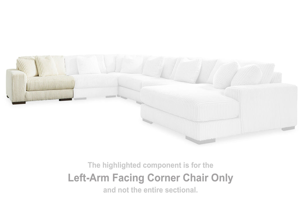 Lindyn - Beige - LAF Corner Chair - Tallahassee Discount Furniture (FL)
