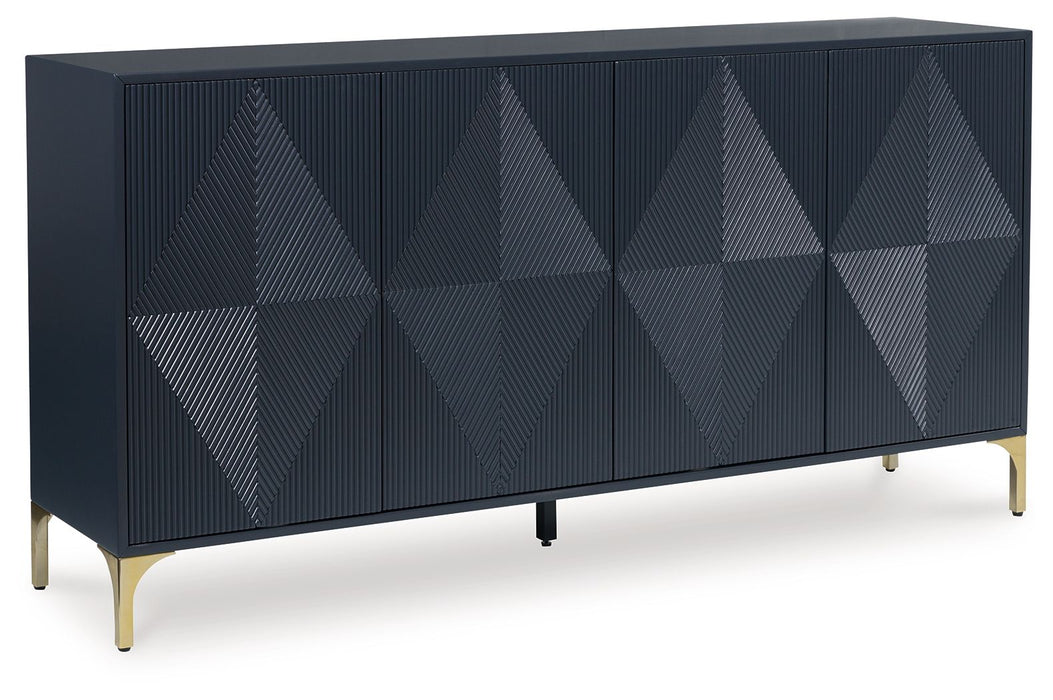 Loirwick - Dark Blue - Accent Cabinet - Tallahassee Discount Furniture (FL)