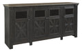 Tyler Creek - Black / Gray - Extra Large TV Stand - Tallahassee Discount Furniture (FL)