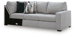 Lakepoint - RAF Sofa With Corner Wedge - Nickel - Tallahassee Discount Furniture (FL)