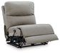 Narwhal Place - Pebble - Power Armless Recliner With Adjustable Headrest - Tallahassee Discount Furniture (FL)