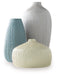 Eiderman - Vase Set (Set of 3) - Gray / Blue / Green - Tallahassee Discount Furniture (FL)