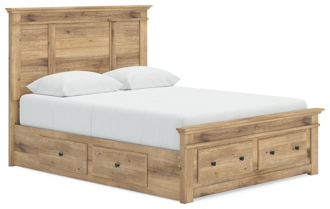 Makidern - Panel Storage Bed With Under Bed Storage Unit And Storage Footboard - Tallahassee Discount Furniture (FL)